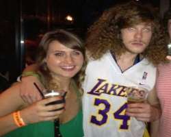 Blake Anderson consuming alcohol